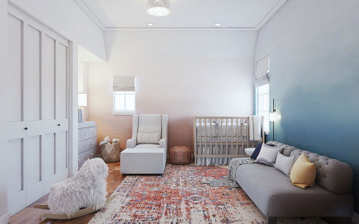  Neutral Eclectic Nursery Design Rendering thumb