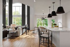 Black & White Living/Dining Design