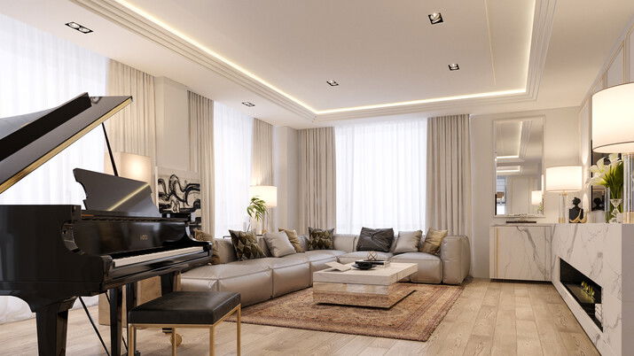 Classy Condo Apartment Design Rendering thumb