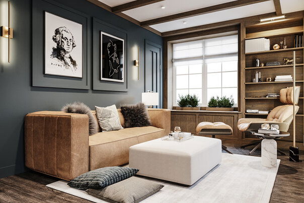 Luxe Masculine Glam Home Office Luxe Masculine Glam Home Office