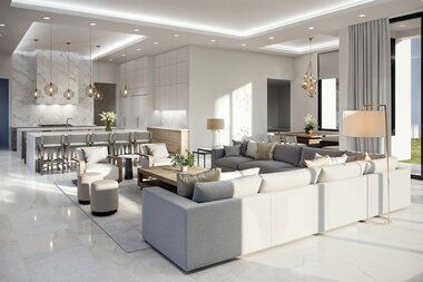 Luxury Living Room & Dining Room Combined Luxury Living Room & Dining Room Combined