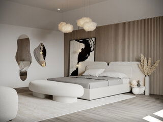 Modern Abstract Bedroom Renovation