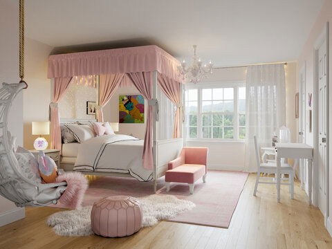 Perfect Girl's Bedroom Interior Design