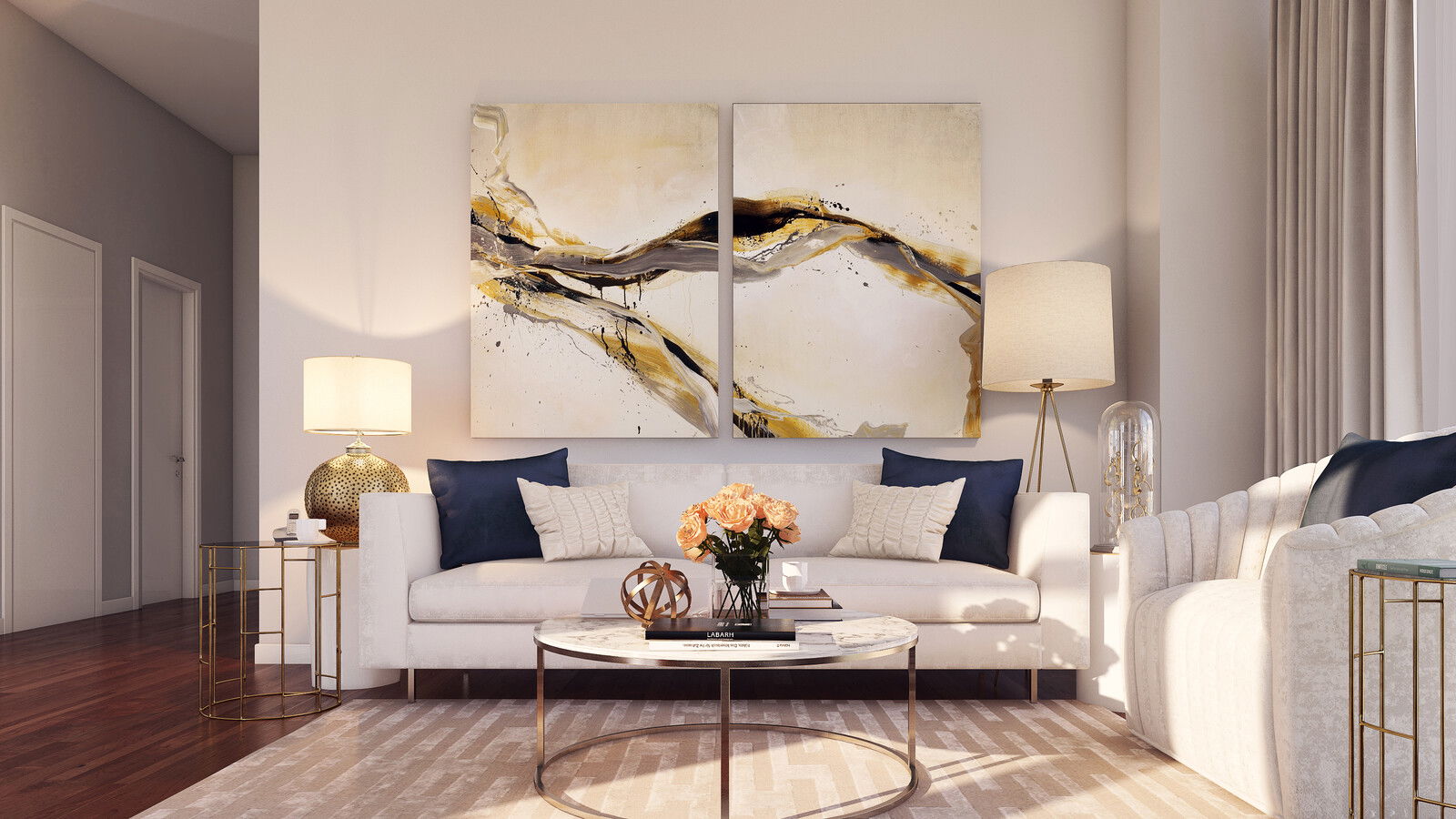 Affordable Online Living Dining Room Design interior design Sleek & Modern Living Room Interior Design