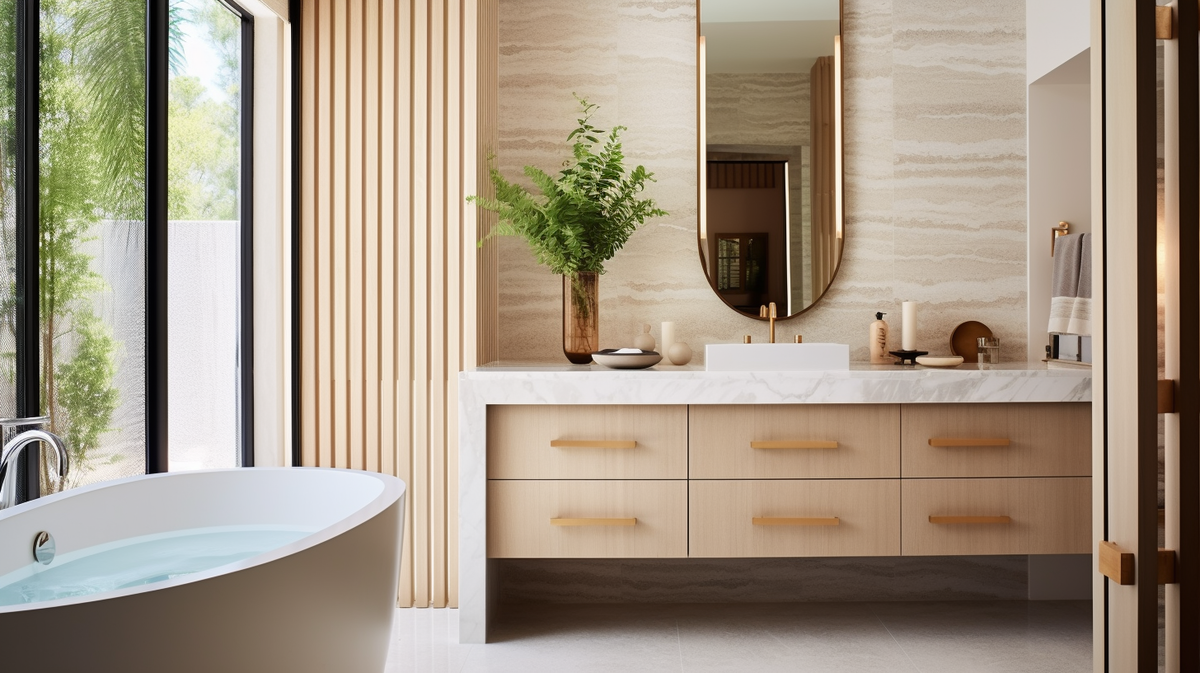 Natural Wooden Bathroom Remodel Natural Wooden Bathroom Remodel