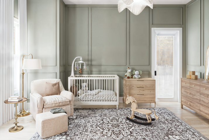 Neutral Nursery Interior Design Rendering thumb